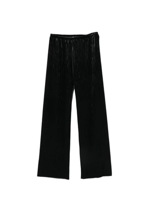 Forte Forte plissé-effect wide-leg trousers - Black