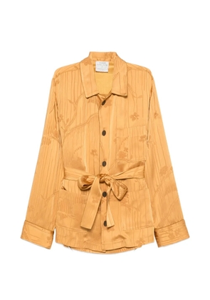 Forte Forte belted jacquard jacket - Gold