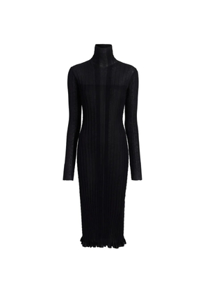 Proenza Schouler Monet dress in fine bobble knit - Black