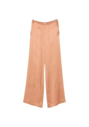 Forte Forte satin-finish wide-leg trousers - Neutrals