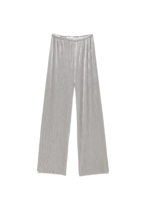 Forte Forte plissé-effect wide-leg trousers - Grey