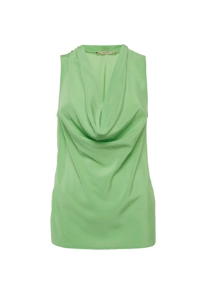 Etro Pre-Owned cowl-neck silk top - Green