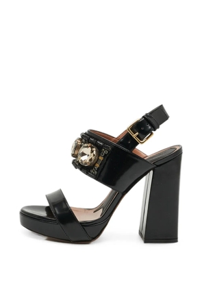 Marni Pre-Owned Fussbett Sabot embellished sandals - Black