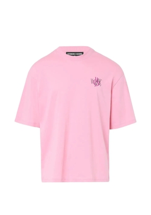 Iceberg graphic-print embroidered-logo T-shirt - Pink