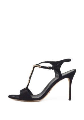 Sergio Rossi embellished T-bar heeled sandals - Black