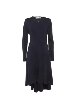 Christian Dior Pre-Owned zip-up flared midi dress - Blue