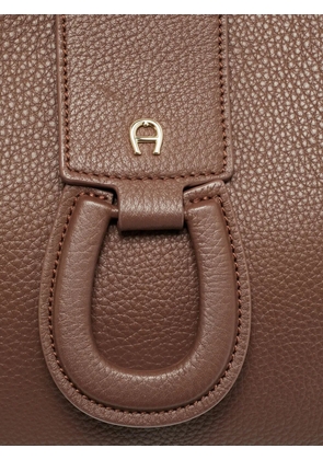 Aigner Vintage Selena leather shoulder bag - Brown