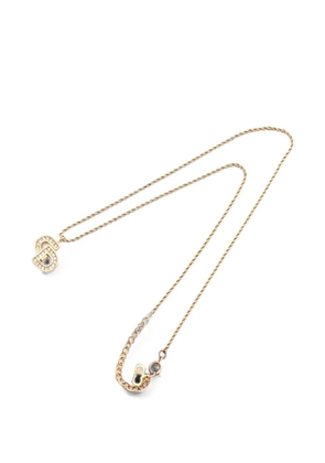Christian Dior Pre-Owned 2000s CD logo necklace - Gold