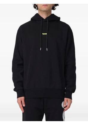 DISCLAIMER logo-print drop-shoulder hoodie - Black