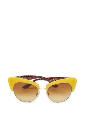 Dolce & Gabbana Pre-Owned butterfly sunglasses - Yellow
