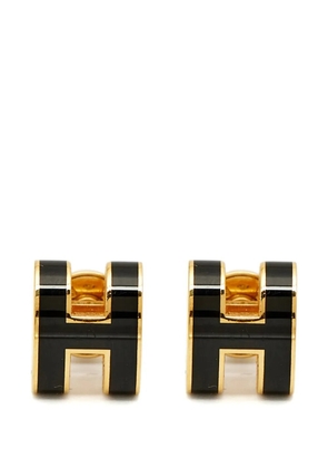 Hermès Pre-Owned Mini Pop H enamel earrings - Gold