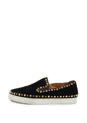 Christian Louboutin Pre-Owned Pik Boat spike-embellished sneakers - Black