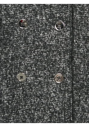 Dolce & Gabbana Pre-Owned tweed double-breasted coat - Black