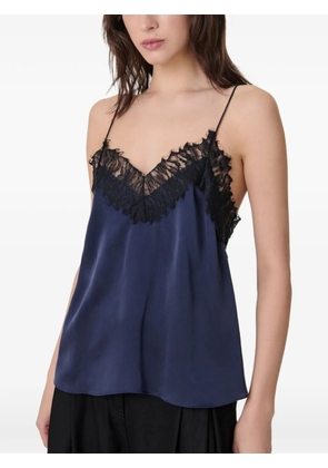 IRO Newin lace-trim blouse - Blue