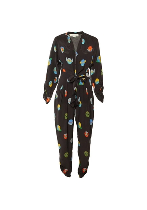 Stella McCartney Pre-Owned Monia Superhero-print jumpsuit - Black