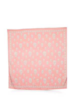 Alexander McQueen Pre-Owned Skull-print scarf - Pink