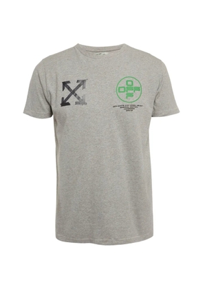 Off-White Pre-Owned logo-print short-sleeve T-shirt - Grey