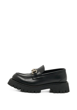 Gucci Pre-Owned Horsebit GG loafers - Black