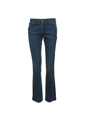 Louis Vuitton Pre-Owned zip-up skinny jeans - Blue