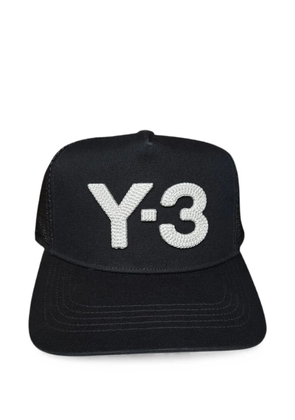 Y-3 logo-patch trucker cap - Black