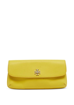 Tory Burch Diana leather clutch bag - Yellow