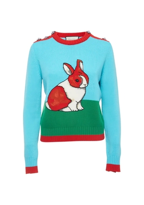 Gucci Pre-Owned Rabbit sweatshirt - Blue