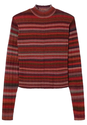 RE/DONE ribbed mock-neck sweater - Red