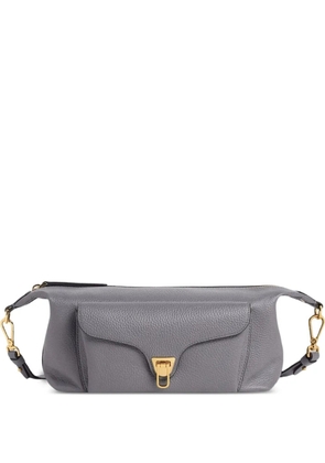 Coccinelle medium Beat Generation leather crossbody bag - Grey