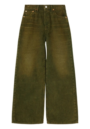 RE/DONE high-rise wide-leg jeans - Green