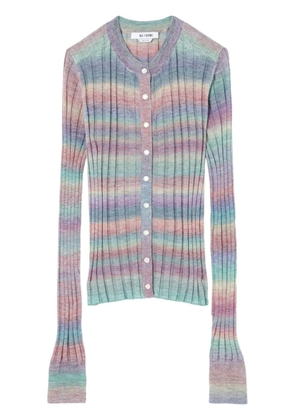 RE/DONE ribbed-knit wool cardigan - Pink