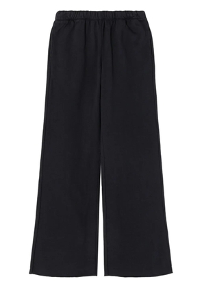 RE/DONE Hanes organic cotton fleece track pants - Black
