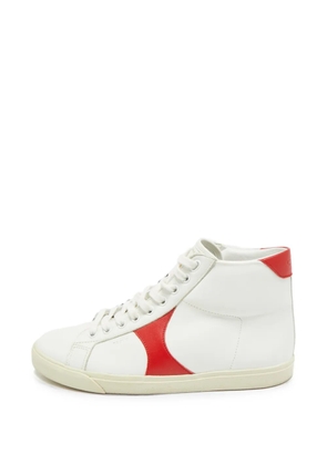 Celine Pre-Owned Triomphe hi-top sneakers - White