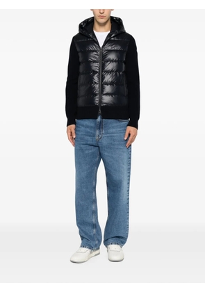 Moncler padded-detail hooded jacket - Blue