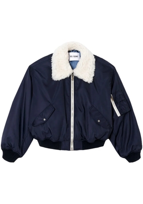 RE/DONE shrunken bomber jacket - Black