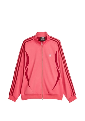 Wales Bonner logo-embroidered zip-up jacket - Pink