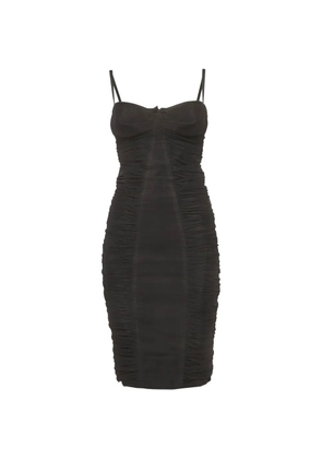 DSQUARED2 ruched midi dress - Black