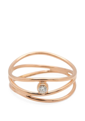 Tiffany & Co. Pre-Owned 2010s Wave diamond ring - Pink