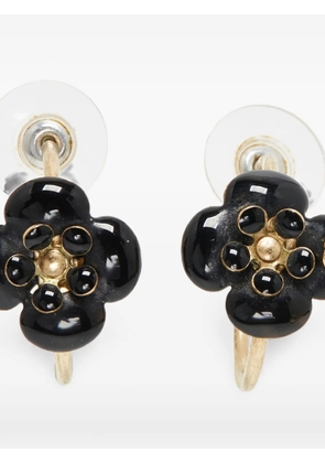 CHANEL Pre-Owned CC flower-shape earrings - Gold
