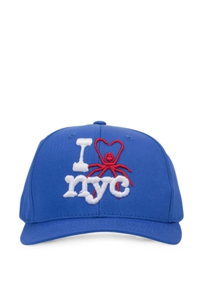 SP5DER I Love NYC-embroidered baseball cap - Blue
