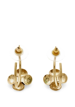 CHANEL Pre-Owned CC flower-shape earrings - Gold