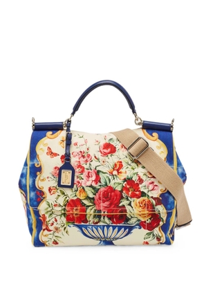 Dolce & Gabbana Pre-Owned Miss Sicily floral tote bag - Neutrals