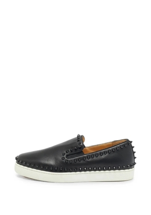 Christian Louboutin Pre-Owned Pik Boat slip-on sneakers - Black