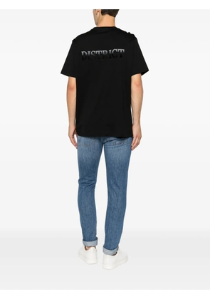 Emporio Armani logo-embroidered T-shirt - Black