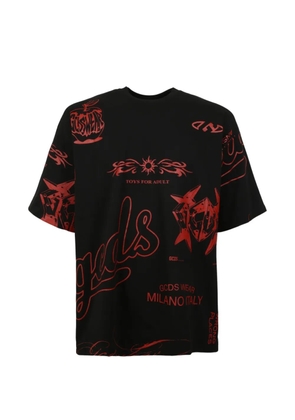 GCDS graphic-print T-shirt - Black