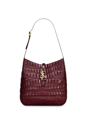 Saint Laurent Le 5 à 7 crocodile-embossed leather shoulder bag - Red