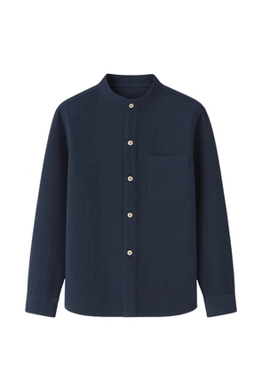 COMMAS stand-collar long-sleeve shirt - Blue