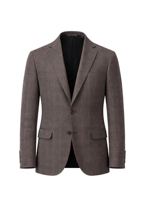 Pal Zileri check-pattern notched-lapel jacket - Brown