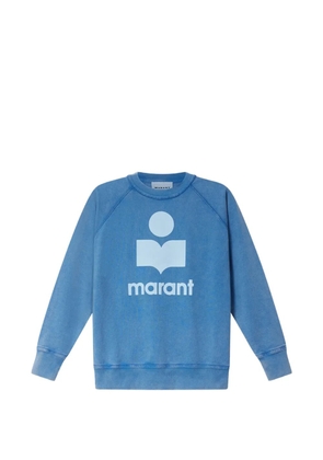 MARANT ÉTOILE logo-print raglan-sleeve sweatshirt - Blue