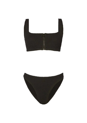 Hunza G Dallas crinkle-effect bikini - Black