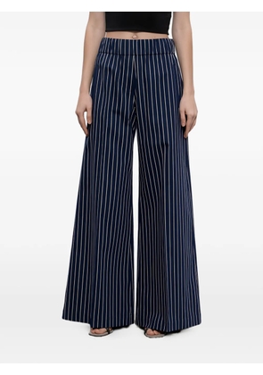 Brunello Cucinelli striped wide-leg trousers - Blue
